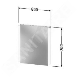 Duravit Ketho.2 - Armoire de toilette avec éclairage LED, 700x600x157 mm, 1 porte, charnières à droite K27135R00001000