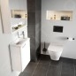 Ravak Classic II - Armoire de toilette avec éclairage LED, 800x140x760 mm, 2 portes, blanc brillant X000001471 Ravak Classic II - Armoire de toilette avec éclairage LED, 800x140x760 mm, 2 portes, blanc brillant X000001471