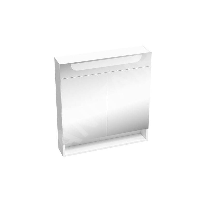 Ravak Classic II - Armoire avec glace et éclairage LED, 700x140x760 mm, 2 portes, blanc brillant X000001470 Ravak Classic II - Armoire avec glace et éclairage LED, 700x140x760 mm, 2 portes, blanc brillant X000001470