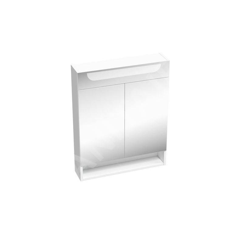 Ravak Classic II - Armoire avec miroir et éclairage LED, 600x140x760 mm, 2 portes, blanc brillant X000001469 Ravak Classic II - Armoire avec miroir et éclairage LED, 600x140x760 mm, 2 portes, blanc brillant X000001469