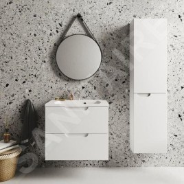 Ravak Classic II - Armoire haute, 1600x400x260 mm, 2 portes, charnières à gauche, blanc brillant X000001472