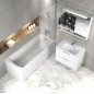 Ravak Classic II - Meuble lavabo 794x446x584 mm, 2 tiroirs, blanc brillant X000001480 Ravak Classic II - Meuble lavabo 794x446x584 mm, 2 tiroirs, blanc brillant X000001480