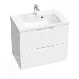 Ravak Classic II - Meuble vasque 694x446x584 mm, 2 tiroirs, blanc brillant X000001478