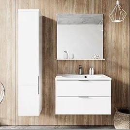 Ravak Rosa II - Meuble vasque 596x484x470 mm, 2 tiroirs, blanc brillant X000001494