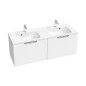 Ravak Classic II - Meuble lavabo 1294x446x470 mm, 2 tiroirs, blanc/gris brillant X000001483 Ravak Classic II - Meuble lavabo 1294x446x470 mm, 2 tiroirs, blanc/gris brillant X000001483