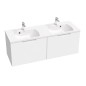 Ravak Classic II - Meuble lavabo 1294x446x470 mm, 2 tiroirs, blanc brillant X000001482 Ravak Classic II - Meuble lavabo 1294x446x470 mm, 2 tiroirs, blanc brillant X000001482
