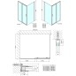 Polysan Easy Line - Porte de douche 1100 mm, aluminium poli/verre transparent EL1115 Polysan Easy Line - Porte de douche 1100 mm, aluminium poli/verre transparent EL1115