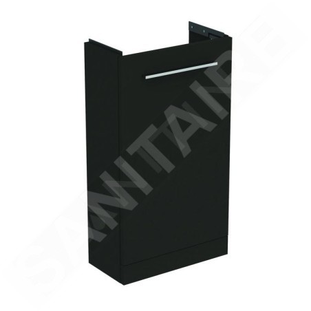 Ideal Standard i.Life S - Meuble de lavabo, 410x740x205 mm, 1 porte, gris carbone mat T5005NV
