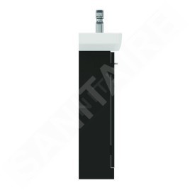 Ideal Standard i.Life S - Meuble de lavabo, 410x740x205 mm, 1 porte, gris carbone mat T5005NV