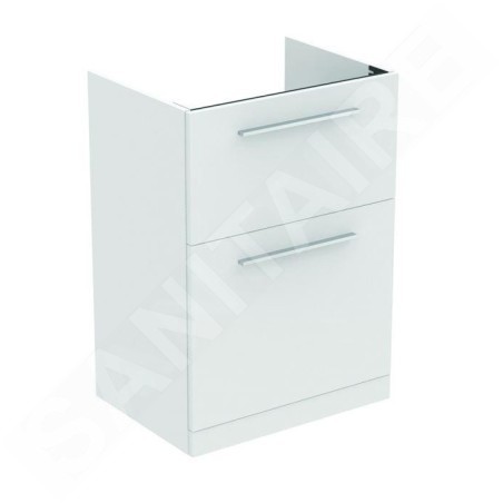 Ideal Standard i.Life A - Meuble de lavabo, 600x440x853 mm, 2 tiroirs, blanc mat T5273DU