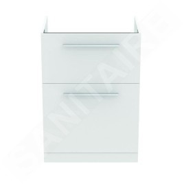 Ideal Standard i.Life A - Meuble de lavabo, 600x440x853 mm, 2 tiroirs, blanc mat T5273DU