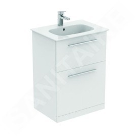 Ideal Standard i.Life A - Meuble de lavabo, 600x440x853 mm, 2 tiroirs, blanc mat T5273DU
