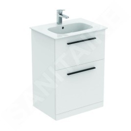 Ideal Standard i.Life A - Meuble de lavabo, 600x440x853 mm, 2 tiroirs, blanc mat T5273DU