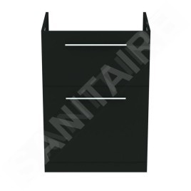 Ideal Standard i.Life A - Meuble de lavabo, 600x440x853 mm, 2 tiroirs, gris carbone mat T5273NV