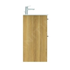 Ideal Standard i.Life A - Meuble de lavabo, 600x440x853 mm, 2 tiroirs, chêne naturel T5273NX