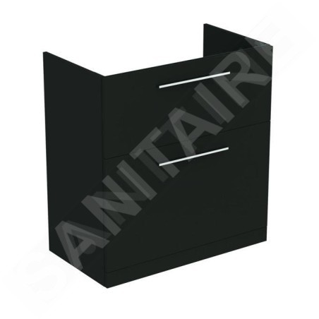 Ideal Standard i.Life A - Meuble de lavabo, 800x440x853 mm, 2 tiroirs, gris carbone mat T5274NV