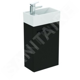 Ideal Standard i.Life S - Meuble de lavabo, 354x550x202 mm, 1 porte, gris carbone mat T5302NV
