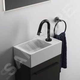 Ideal Standard i.Life S - Meuble de lavabo, 354x550x202 mm, 1 porte, gris carbone mat T5302NV