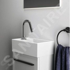Ideal Standard i.Life S - Meuble de lavabo, 354x202x730 mm, 1 porte, blanc mat T5303DU