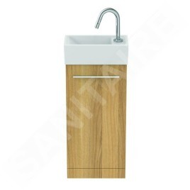 Ideal Standard i.Life S - Meuble de lavabo, 354x202x730 mm, 1 porte, chêne naturel T5303NX