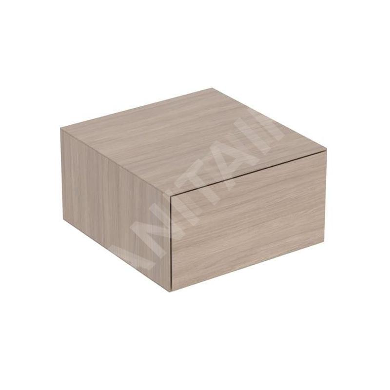 Geberit ONE - Meuble latéral 45x25x47 cm, 1 tiroirs, chêne 505.078.00.5