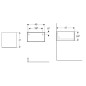 Geberit ONE - Meuble latéral 45x25x47 cm, 1 tiroirs, chêne 505.078.00.5