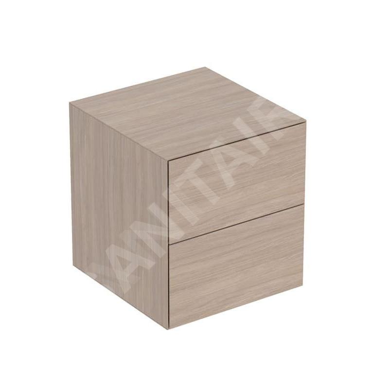 Geberit ONE - Meuble latéral 45x49x47 mm avec tiroirs, chêne 505.077.00.5
