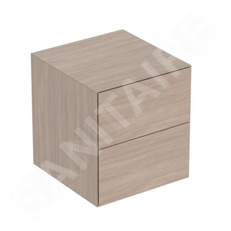 Geberit ONE - Meuble latéral 45x49x47 mm avec tiroirs, chêne 505.077.00.5