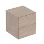 Geberit ONE - Meuble latéral 45x49x47 mm avec tiroirs, chêne 505.077.00.5