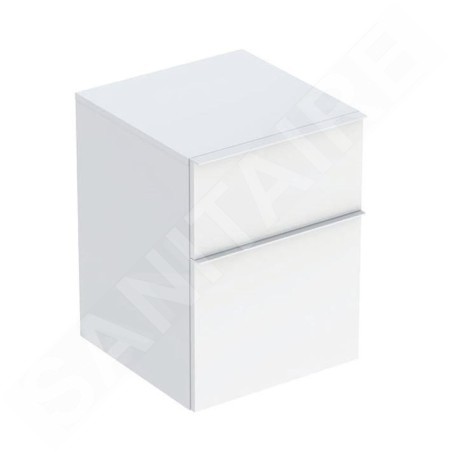 Geberit iCon - Armoire latérale 45x60x48 cm, 2 tiroirs, blanc brillant 502.315.01.1