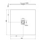 Polysan Flexia - Receveur de douche 1000x1000 mm, blanc 71552 Polysan Flexia - Receveur de douche 1000x1000 mm, blanc 71552