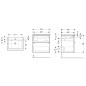 Geberit iCon - Armoire avec lavabo, 60x48x63 cm, 2 tiroirs, blanc brillant 502.335.01.1 Geberit iCon - Armoire avec lavabo, 60x48x63 cm, 2 tiroirs, blanc brillant 502.335.01.1