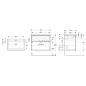 Geberit iCon - Armoire avec lavabo, 75x48x63 cm, 2 tiroirs, KeraTect, blanc brillant 502.332.01.1 Geberit iCon - Armoire avec lavabo, 75x48x63 cm, 2 tiroirs, KeraTect, blanc brillant 502.332.01.1