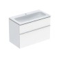Geberit iCon - Armoire avec lavabo, 90x48x63 cm, 2 tiroirs, KeraTect, blanc brillant 502.333.01.1 Geberit iCon - Armoire avec lavabo, 90x48x63 cm, 2 tiroirs, KeraTect, blanc brillant 502.333.01.1