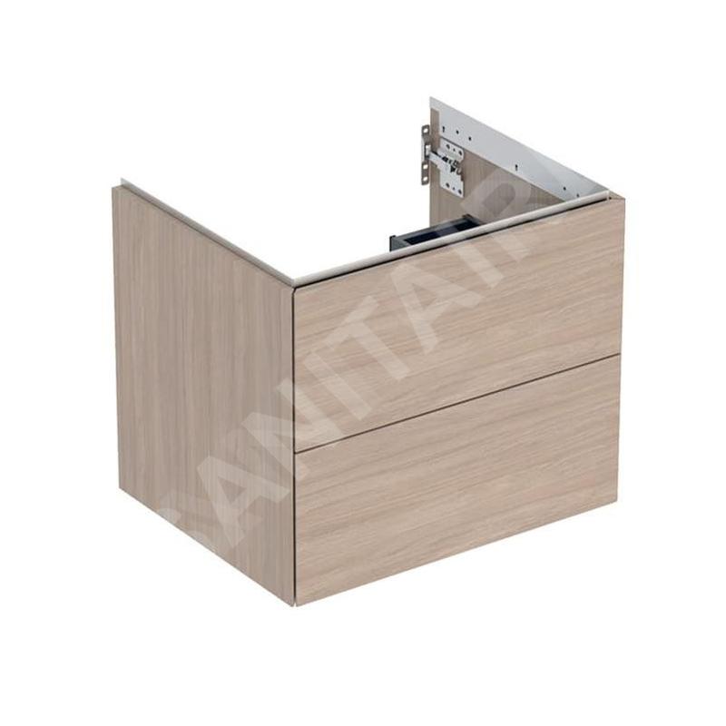 Geberit ONE - Meuble lavabo 59x50x47 cm, 2 tiroirs, chêne 505.261.00.5 Geberit ONE - Meuble lavabo 59x50x47 cm, 2 tiroirs, chêne 505.261.00.5