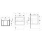 Geberit ONE - Meuble lavabo 59x50x47 cm, 2 tiroirs, chêne 505.261.00.5 Geberit ONE - Meuble lavabo 59x50x47 cm, 2 tiroirs, chêne 505.261.00.5