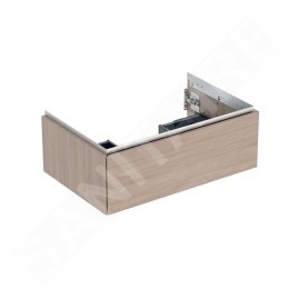 Geberit ONE - Meuble lavabo 74x27x47 cm, 1 tiroir, chêne 505.072.00.5
