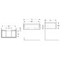 Geberit ONE - Meuble lavabo 74x27x47 cm, 1 tiroir, lave 505.072.00.3 Geberit ONE - Meuble lavabo 74x27x47 cm, 1 tiroir, lave 505.072.00.3