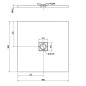 Polysan Flexia - Receveur de douche 900x900 mm, blanc 71546 Polysan Flexia - Receveur de douche 900x900 mm, blanc 71546