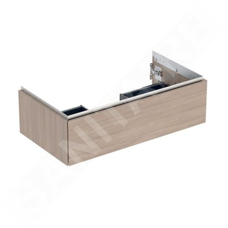Geberit ONE - Meuble lavabo 89x27x47 cm, 1 tiroir, chêne 505.073.00.5