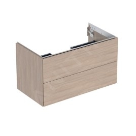 Geberit ONE - Meuble lavabo 89x50x47 cm, 2 tiroirs, chêne 505.263.00.5