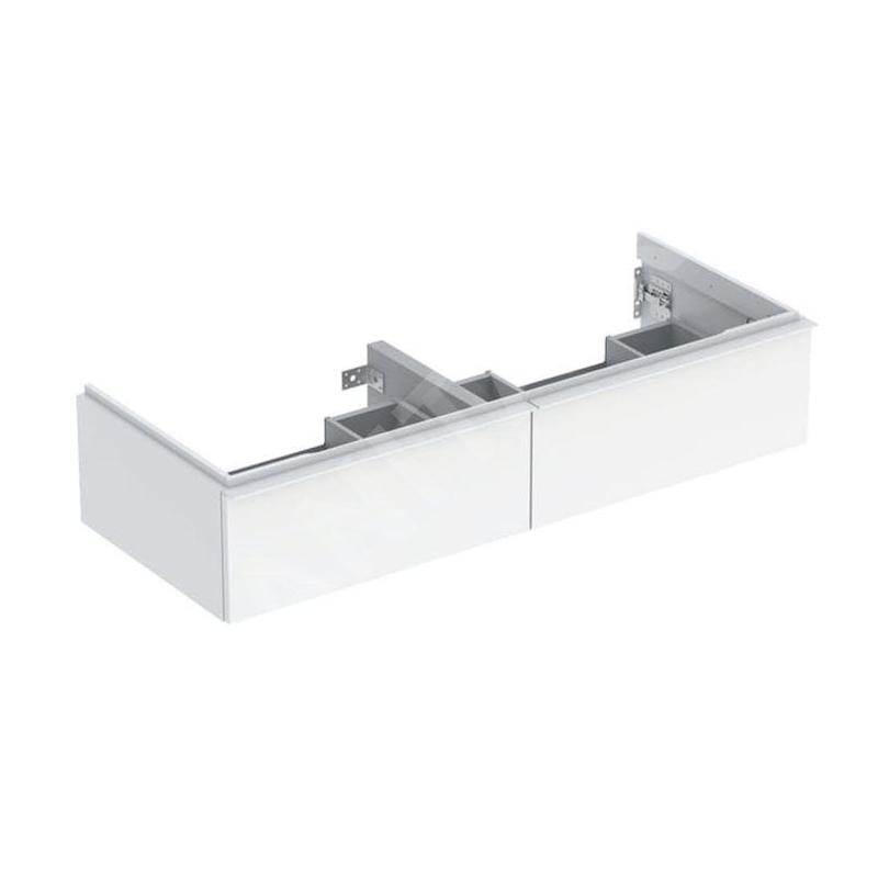 Geberit iCon - Meuble lavabo, 118x25x48 cm, 2 tiroirs, blanc brillant 502.314.01.1 Geberit iCon - Meuble lavabo, 118x25x48 cm, 2 tiroirs, blanc brillant 502.314.01.1