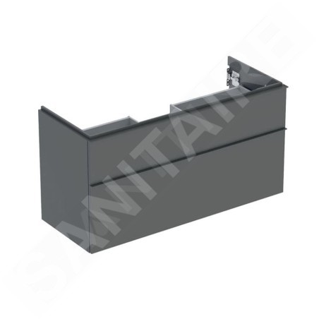 Geberit iCon - Meuble lavabo, 118x62x48 cm, 2 tiroirs, lave 502.306.JK.1