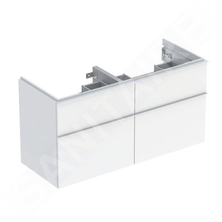 Geberit iCon - Meuble lavabo, 118x62x48 cm, 4 tiroirs, blanc brillant 502.309.01.1