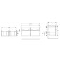 Geberit iCon - Meuble lavabo, 118x62x48 cm, 4 tiroirs, blanc brillant 502.309.01.1 Geberit iCon - Meuble lavabo, 118x62x48 cm, 4 tiroirs, blanc brillant 502.309.01.1