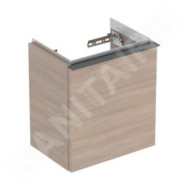 Geberit iCon - Meuble lavabo 37x42x28 mm, 1 porte, charnières à gauche, chêne 502.301.JH.1