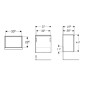 Geberit iCon - Meuble lavabo 37x42x28 mm, 1 porte, charnières à gauche, blanc brillant 502.301.01.1 Geberit iCon - Meuble lavabo 37x42x28 mm, 1 porte, charnières à gauche, blanc brillant 502.301.01.1