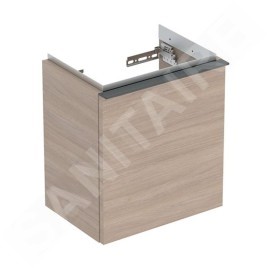Geberit iCon - Meuble lavabo 37x42x28 mm, 1 porte, charnières à droite, chêne 502.300.JH.1