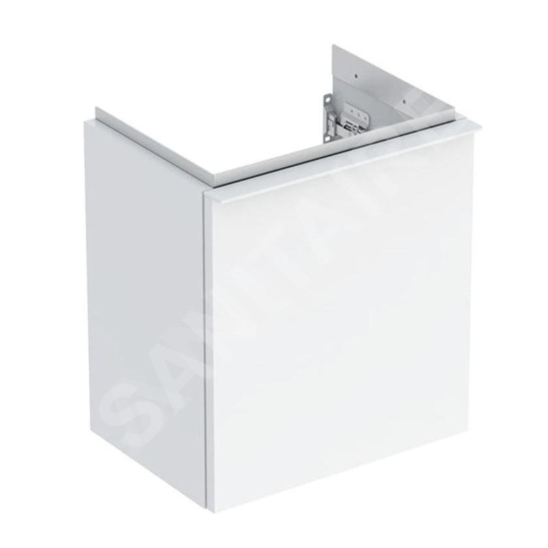Geberit iCon - Meuble lavabo 37x42x28 mm, 1 porte, charnières à droite, blanc brillant 502.300.01.1