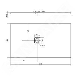 Polysan Flexia - Receveur de douche 1600 x 900 mm, blanc 71539